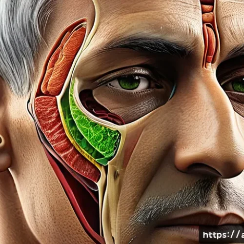 축농증과 비염의 차이점과 치료법 - A detailed medical illustration showing the human head with a focus on the deep sinus cavities aroun...
